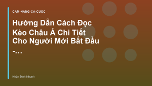 Read more about the article Hướng Dẫn Cách Đọc Kèo Châu Á Chi Tiết Cho Người Mới Bắt Đầu – Nhận Định Nhanh