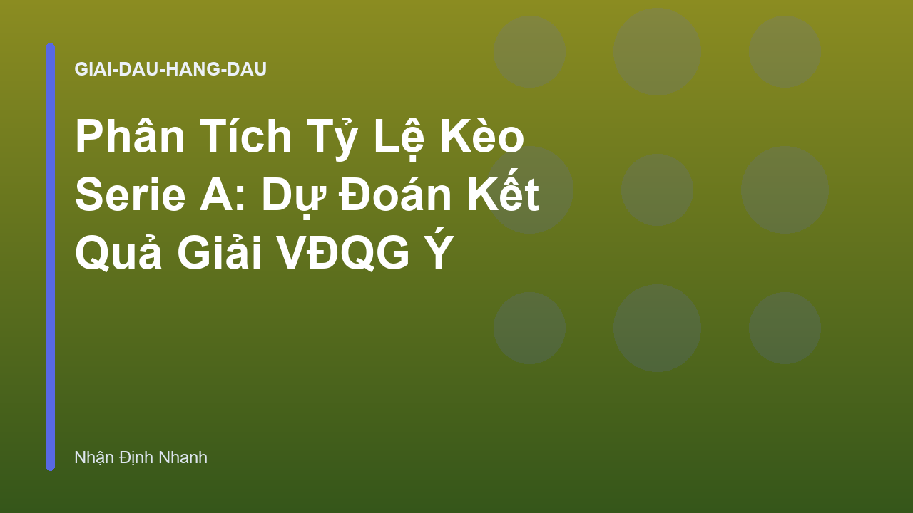 Read more about the article Phân Tích Tỷ Lệ Kèo Serie A: Dự Đoán Kết Quả Giải VĐQG Ý